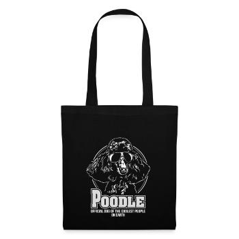 POODLE coolest people - Stoffbeutel - Schwarz - Vorne