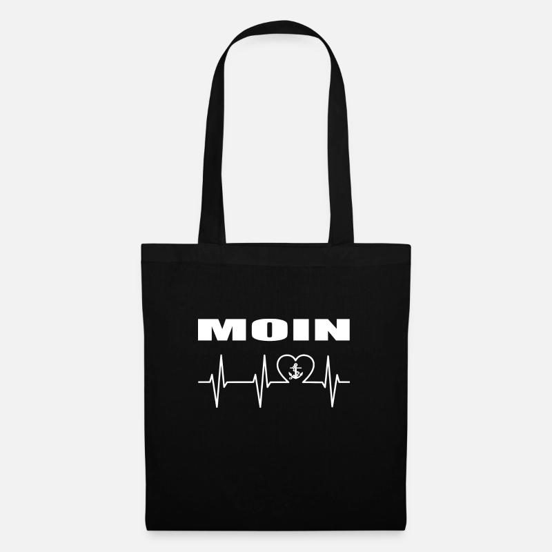 Moin - Stoffbeutel - Schwarz