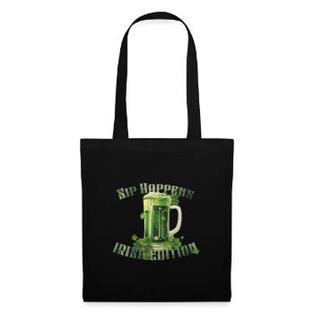 Green Beer - Sip Happens - Irish Edition - Tote Bag - black - Front
