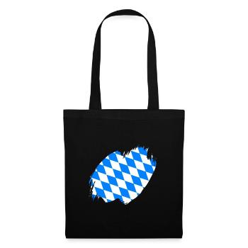 Bavaria Flag Used Look Bavarian Flag Vintage - Tote Bag - black - Front