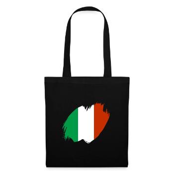 Italie Drapeau Vintage Drapeau Italien Occasion Look - Sac en tissu - noir - Devant