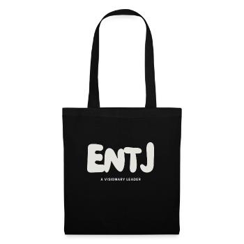 ENTJ MBTI Myers Briggs Persönlichkeit Extrovertiert - Stoffbeutel - Schwarz - Vorne