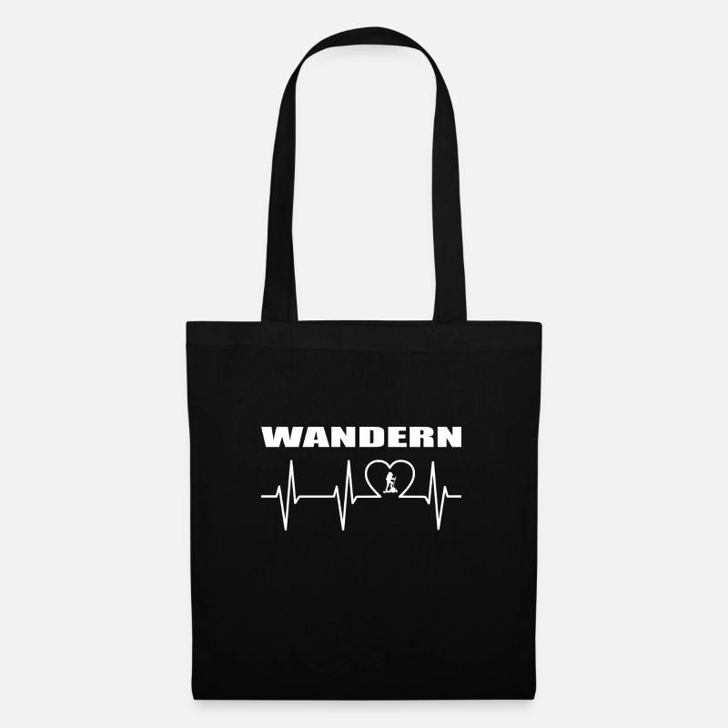 Wandern - Stoffbeutel - Schwarz