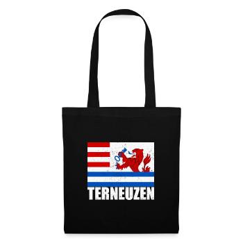 Niederlande Amsterdam Holzschuh Urlaub Reise - Stoffbeutel - Schwarz - Vorne