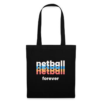Netball für immer. - Stoffbeutel - Schwarz - Vorne