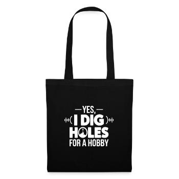 Metal Detector Holes Digging Hobby Treasure Hunter - Tote Bag - black - Front