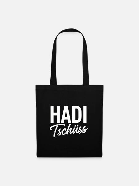 Hadi Tschüss  - Stoffbeutel - Schwarz