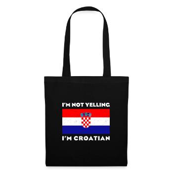 Croatia Patriotic Origin Balkan SRFJ - Tote Bag - black - Front