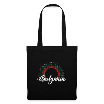 Bulgarie Origine Drapeau Balkans Sofia Voyage - Sac en tissu - noir - Devant