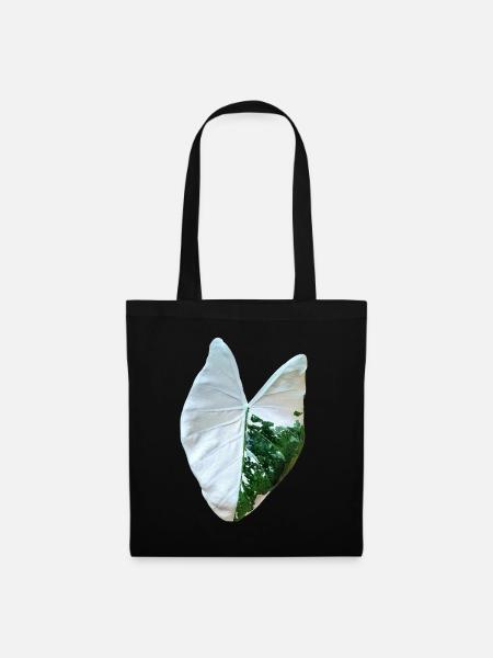 alocasia macrorrhizos variegata _ نبات ألوكاسيا - Stoffbeutel - Schwarz