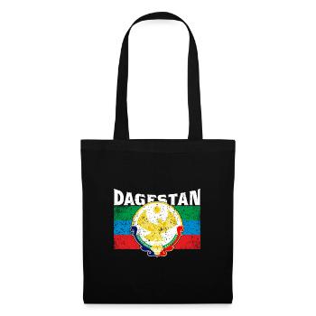 Dagestan Kaukasus Flagge Adler Region Reise - Stoffbeutel - Schwarz - Vorne