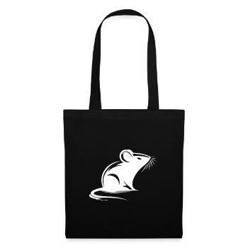 Mouse Drawing Tattoo Style - Tote Bag - black - Front
