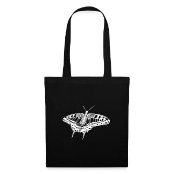 Élégant papillon vintage à queue d’hirondelle - Sac en tissu - noir - Devant