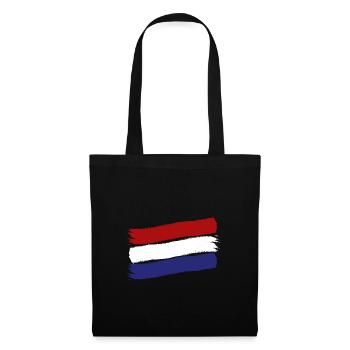Pays-Bas Drapeau Hollande Drapeau néerlandais - Sac en tissu - noir - Devant