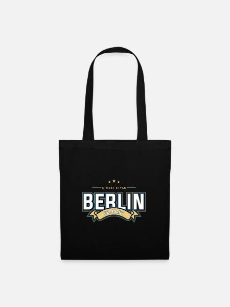 Berlin - Stoffbeutel - Schwarz