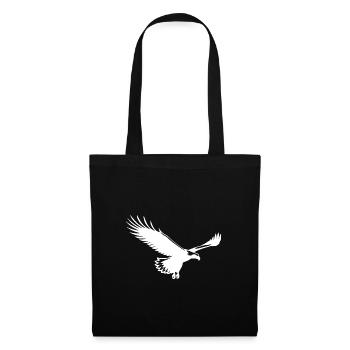 Elegant eagle on broad wings in the wind - Tote Bag - black - Front