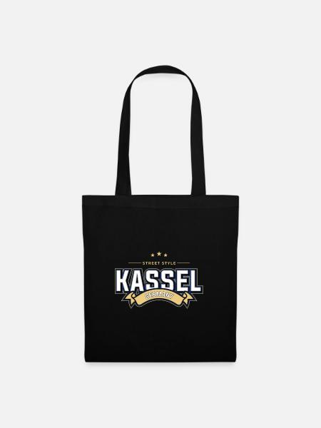 Kassel - Stoffbeutel - Schwarz