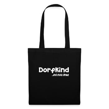 Dorfkind - Stoffbeutel - Schwarz - Vorne