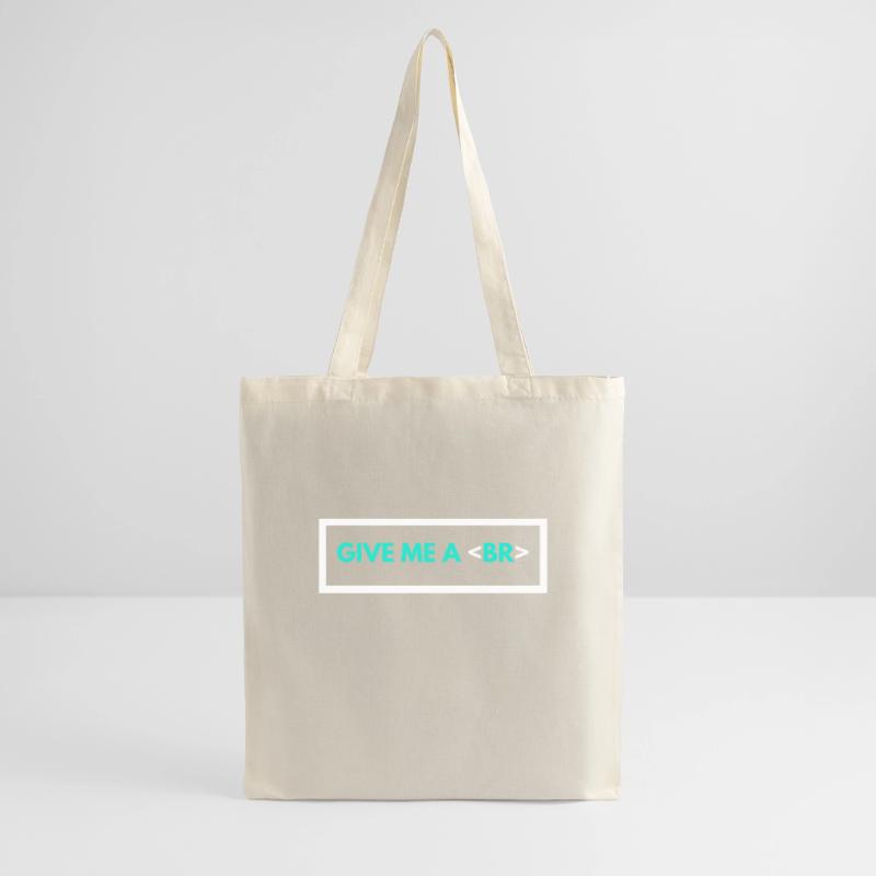 Coding Humor Funny Programmer Gift HTML Break Tag Tote Bag