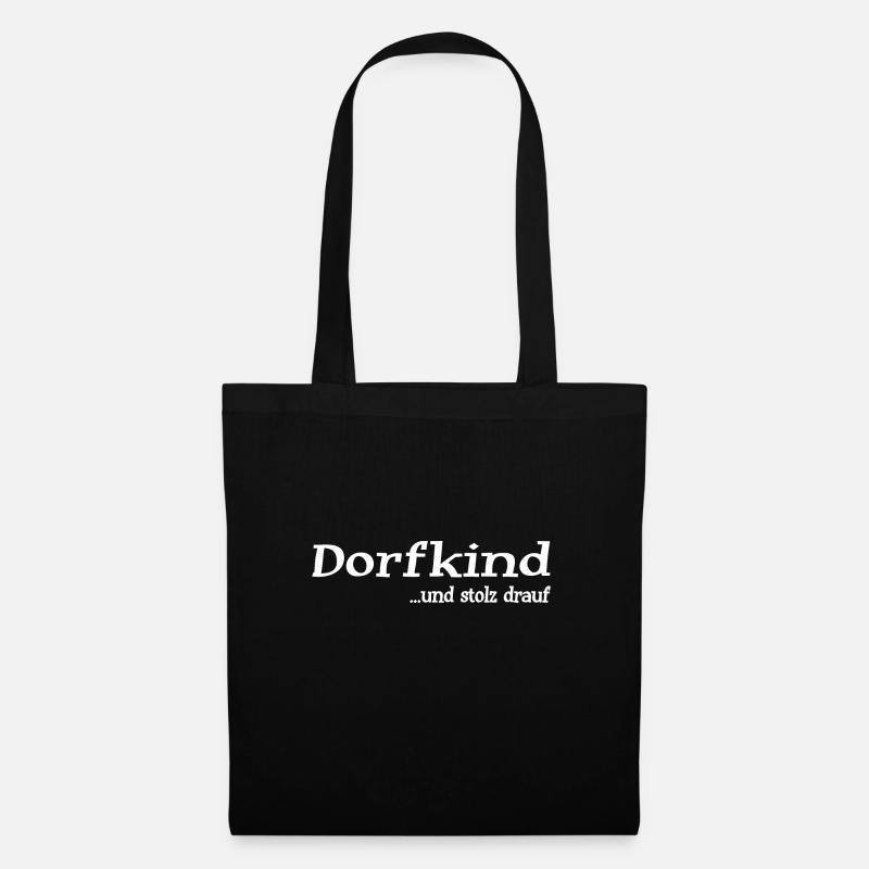 Dorfkind - Stoffbeutel - Schwarz