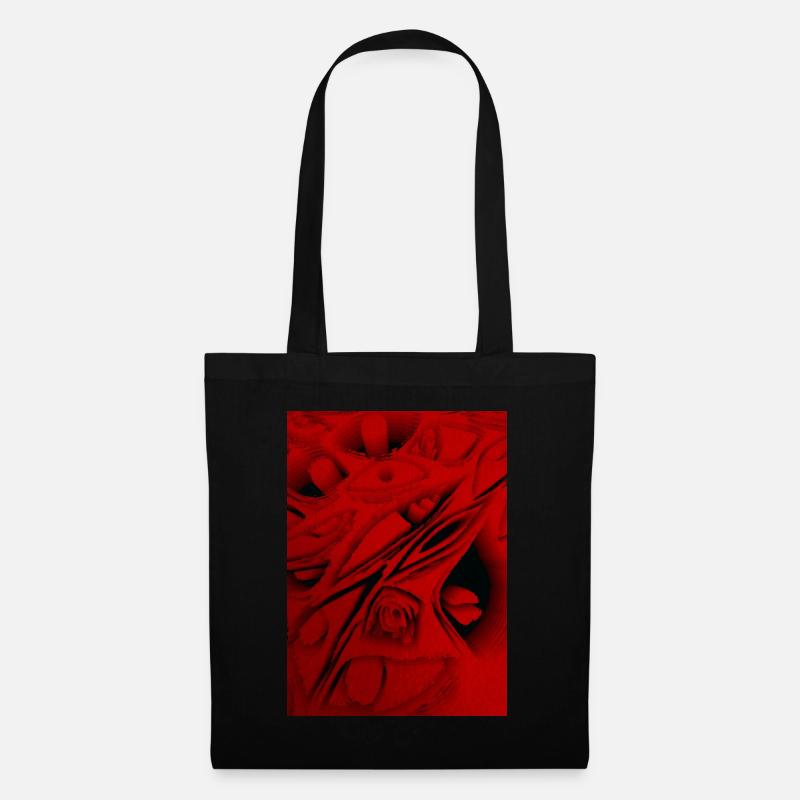 Abstrakte Augen Kunst - Stoffbeutel - Schwarz