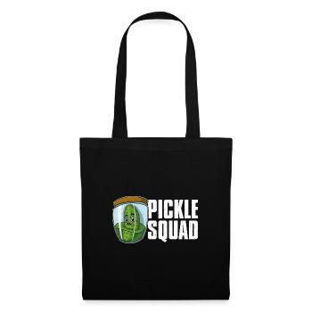 Concombres Aliments sains Cornichons végétaliens - Sac en tissu - noir - Devant