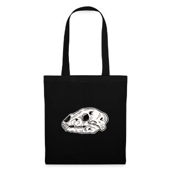 Skull Skeleton Skull Horror Cadeau d’Halloween - Sac en tissu - noir - Devant