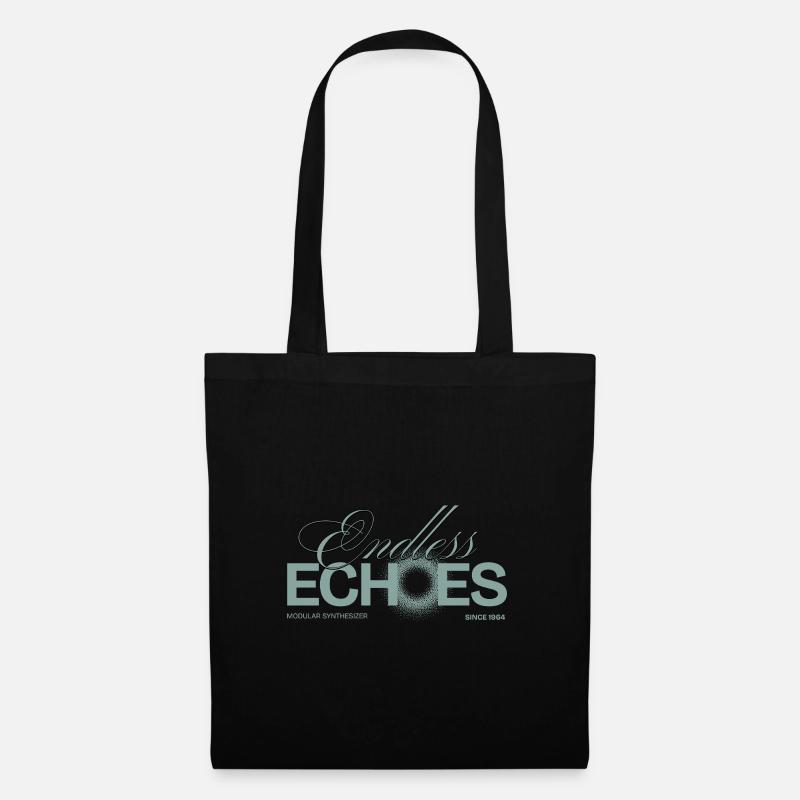 Synthesizer Modular Addicted Endless Echoes - Stoffbeutel - Schwarz