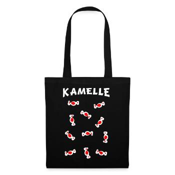 Karnevalszug Bonbons - Kamelle - Stoffbeutel - Schwarz - Vorne