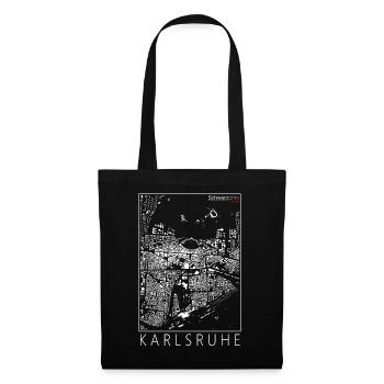 schema warzplan Karlsruhe - Sac en tissu - noir - Devant