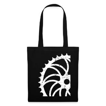 Fahrradfahrer - Stoffbeutel - Schwarz - Vorne