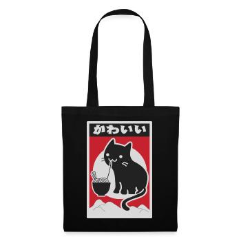 neko black love ramen - Sac en tissu - noir - Devant