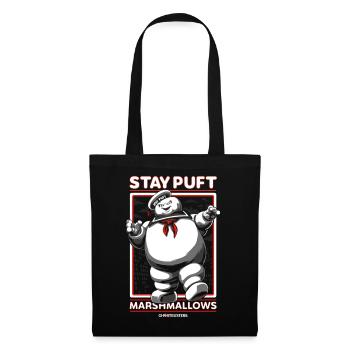 Ghostbusters Stay Puft Marshmallow Mann - Stoffbeutel - Schwarz - Vorne