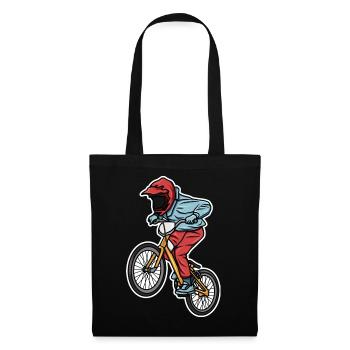Funny BMX boy - Tote Bag - black - Front