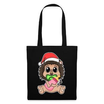 Noël Bébé Lion - Sac en tissu - noir - Devant