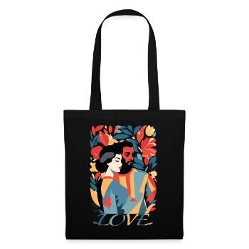 Abstract Art Man and Woman - Tote Bag - black - Front