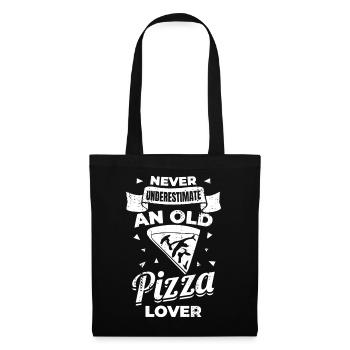 Never Underestimate An Old Pizza Lover - Tote Bag - black - Front
