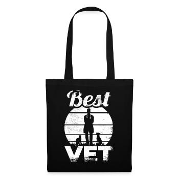 Meilleur vétérinaire - Sac en tissu - noir - Devant
