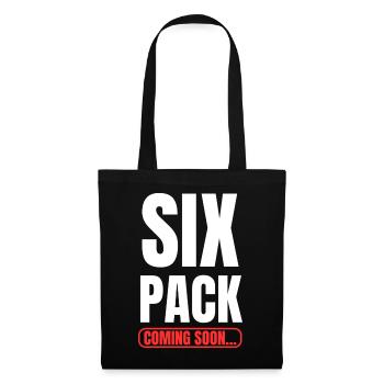 Six Pack bientôt disponible ! Remise en forme Motivation Sport - Sac en tissu - noir - Devant