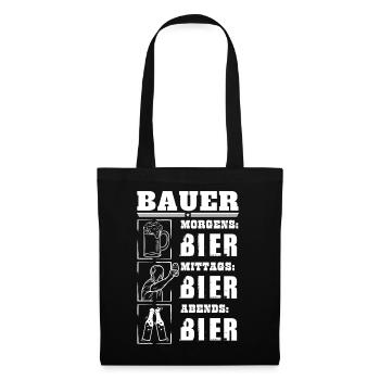 Mon quotidien d’agriculteur - Sac en tissu - noir - Devant