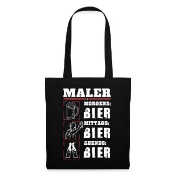 Mon quotidien de peintre - Sac en tissu - noir - Devant