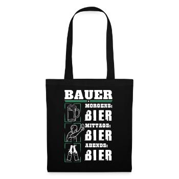My daily routine as a farmer - Tote Bag - black - Front
