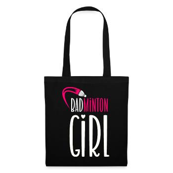 Badminton Girl - Tote Bag - black - Front