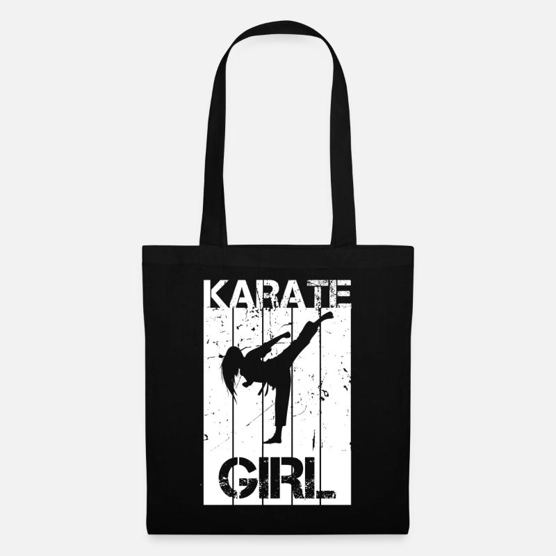 Karate Girl - Stoffbeutel - Schwarz