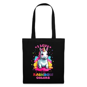 Cute Unicorn - Tote Bag - black - Front