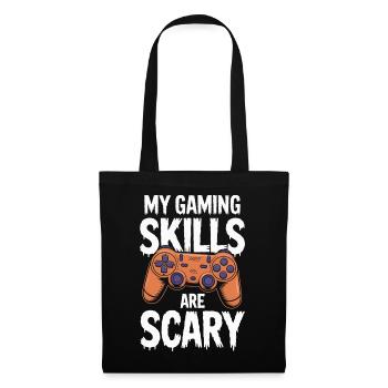 My Gaming Skills Are Scary Halloween Gamer - Stoffbeutel - Schwarz - Vorne