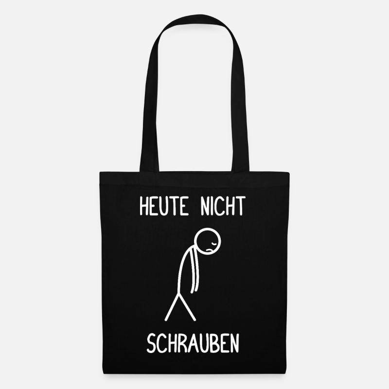 Heute nicht schrauben Tuning KFZ Mechaniker - Stoffbeutel - Schwarz