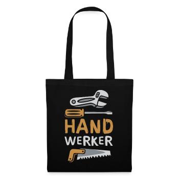 Craftsman design with tools - Tote Bag - black - Front