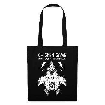 Chicken Game Don't look at the chicken Game over - Stoffbeutel - Schwarz - Vorne