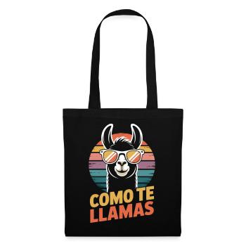 Como te llamas Lama - Tote Bag - black - Front